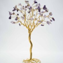 amethyst-bronze-l-1 Αμέθυστος (L) Χειροποίητο δέντρο από σύρμα χαλκού με μεγάλους ημιπολύτιμους λίθους αμέθυστου.