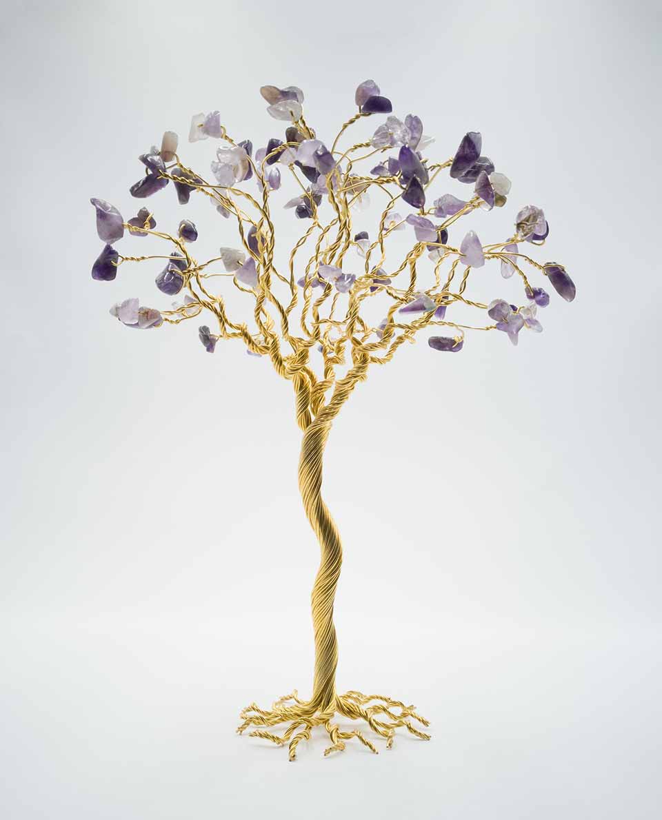amethyst-bronze-l-1 Αμέθυστος (L) Χειροποίητο δέντρο από σύρμα χαλκού με μεγάλους ημιπολύτιμους λίθους αμέθυστου.
